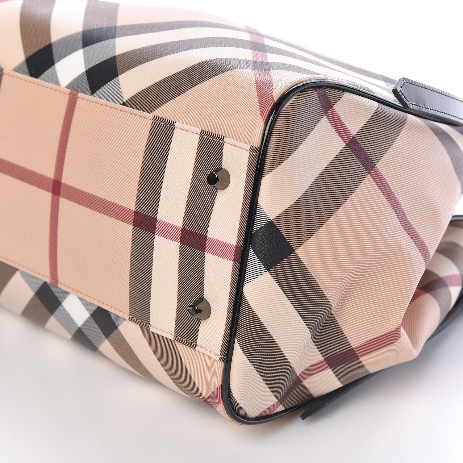 Burberry Nova Check Small Canterbury Tote Black 6 of 9