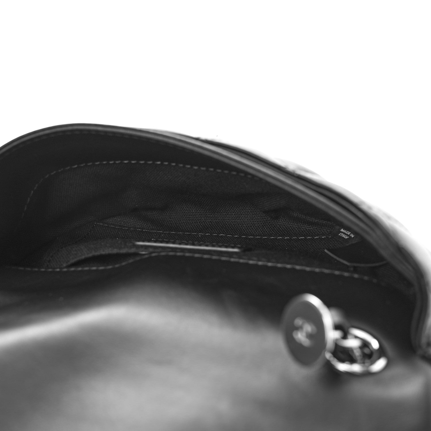 Chanel Calfskin Quilted CC Uniform Flap Belt Bag Black 5 of 12