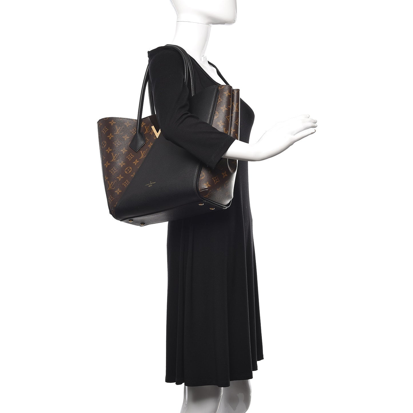 Calfskin Monogram Kimono Tote Black
