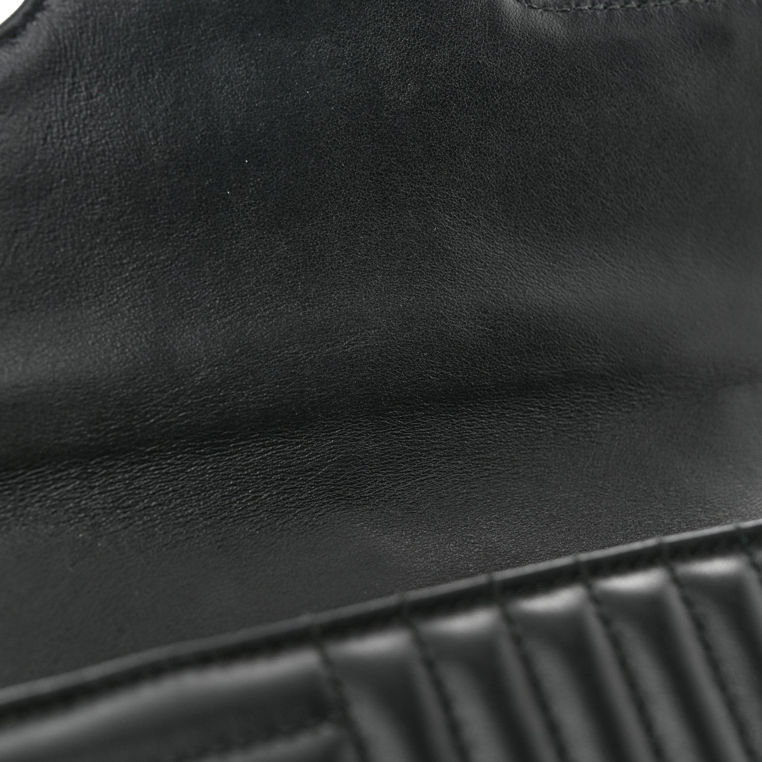 Prada Soft Calfskin Impunture Diagramme Small Chain Flap Shoulder Bag Black 11 of 11