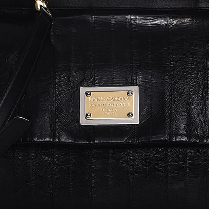 Dolce & Gabbana Eel Large Miss Sicily Satchel Black 11 of 12