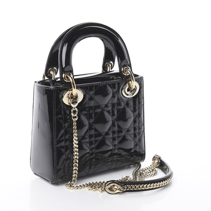 Christian Dior Patent Cannage Mini Lady Dior Black 2 of 8