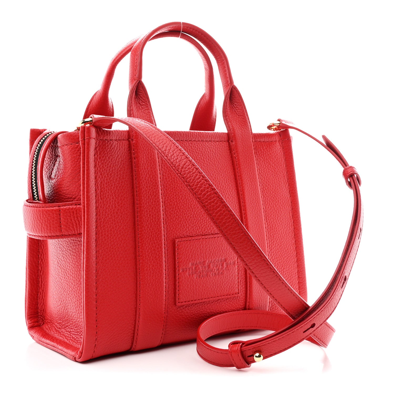 Marc Jacobs Grained Calfskin Small The Tote Bag True Red 3 of 11