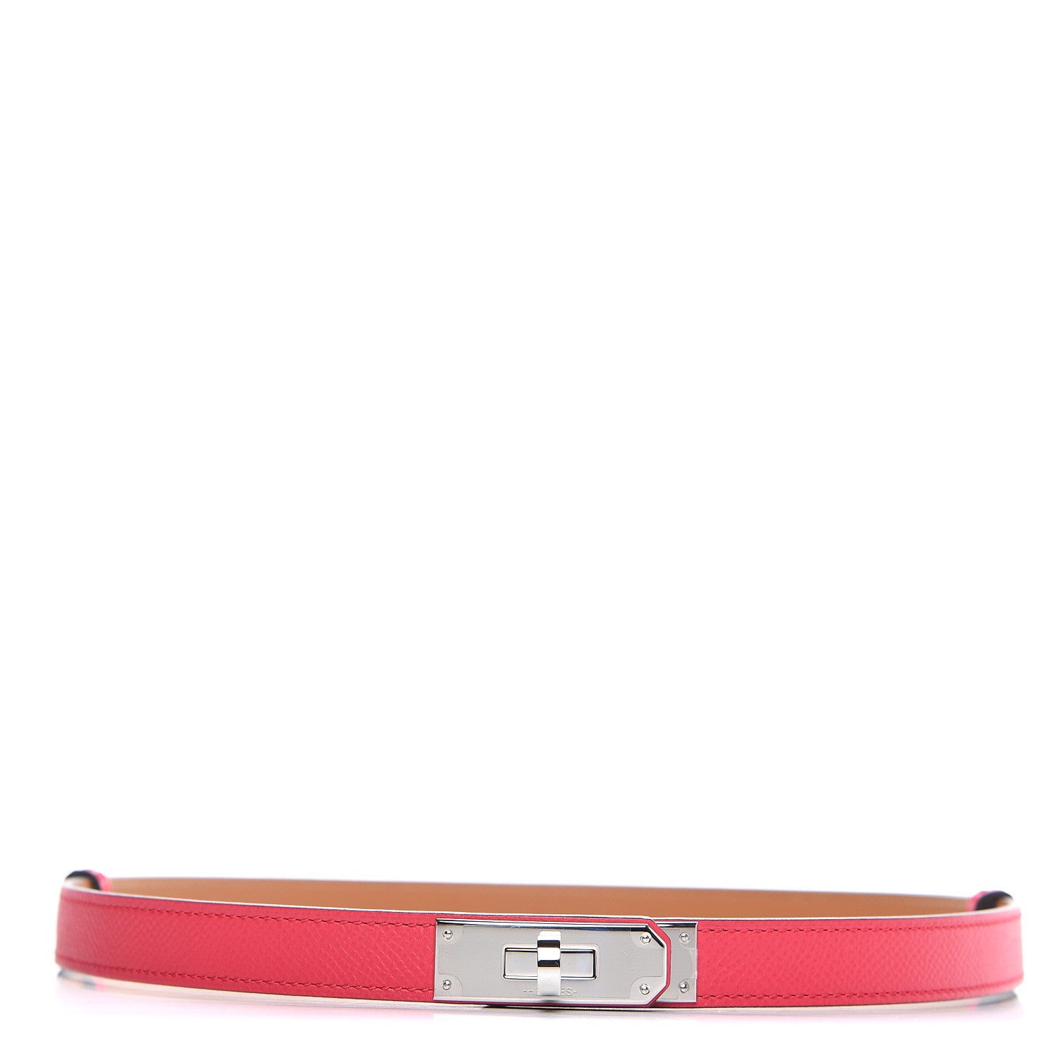 Hermes Epsom Kelly Belt Rose Extreme 1 of 4