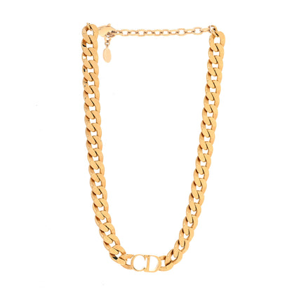 Christian Dior Metal CD Choker Necklace Gold 3 of 5