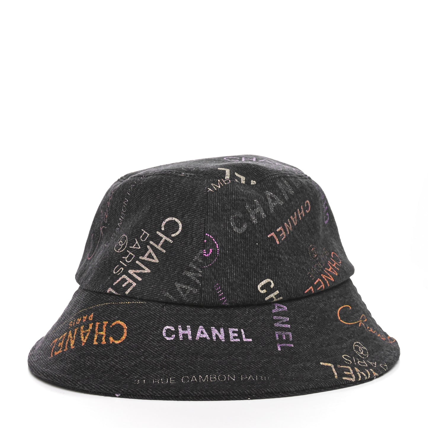 Denim Mood Cloche Bucket Hat S Black