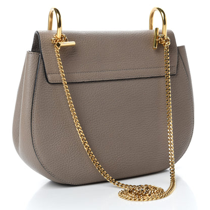 Chloe Grained Lambskin Drew Shoulder Bag Motty Grey 3 of 13