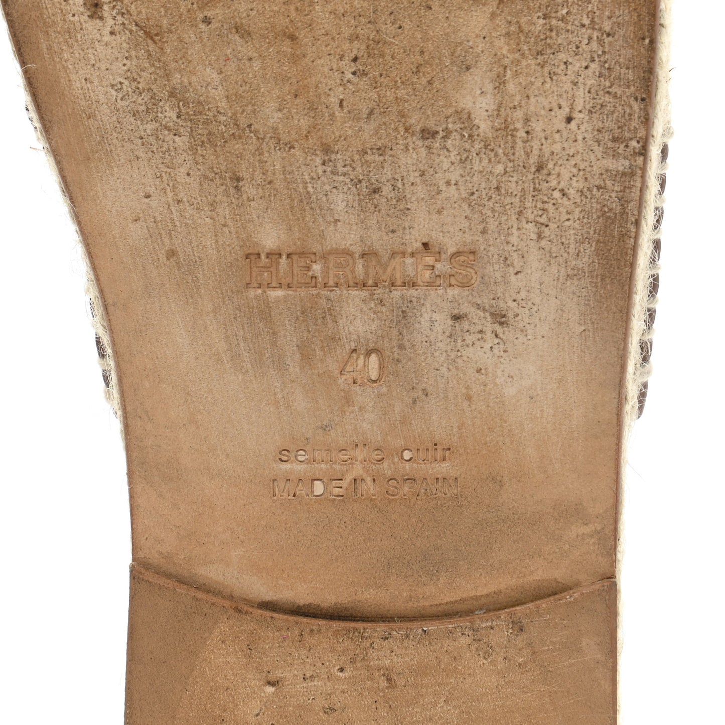 Calfskin Mens Antigua Espadrille Sandals 40 Naturel Safari