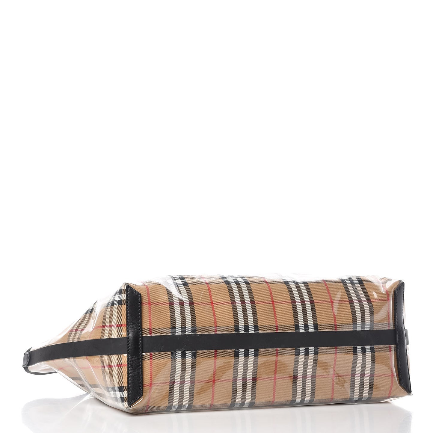 Vintage Check Transparent Large The Giant Reversible Tote Black