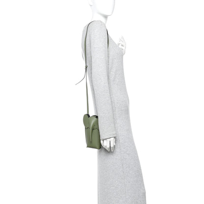 Loewe Calfskin Elephant Pouch Crossbody Bag Avocado 2 of 11