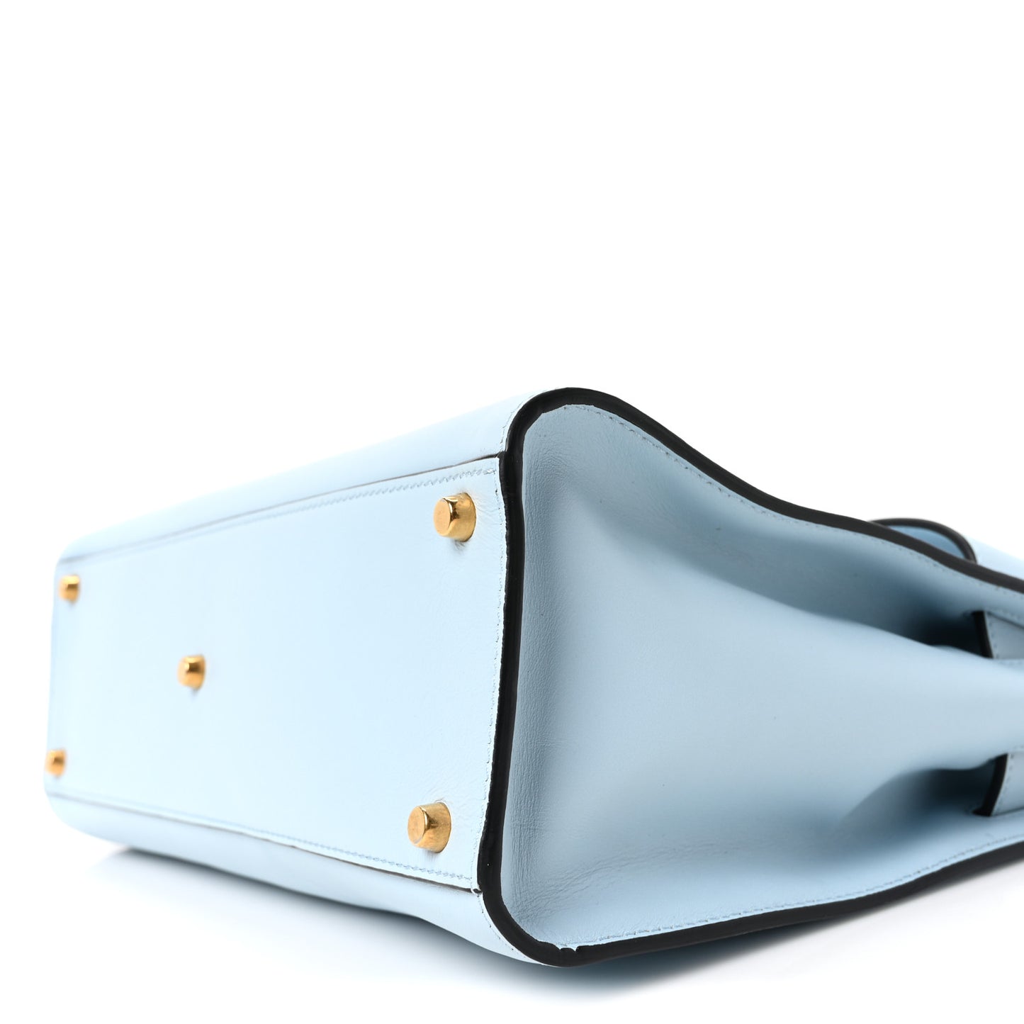 Calfskin Icon Handbag Light Blue