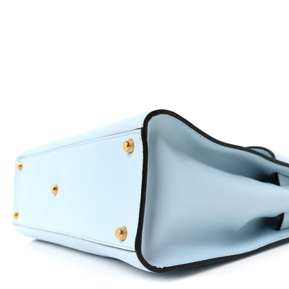 Versace Calfskin Icon Handbag Light Blue 9 of 9