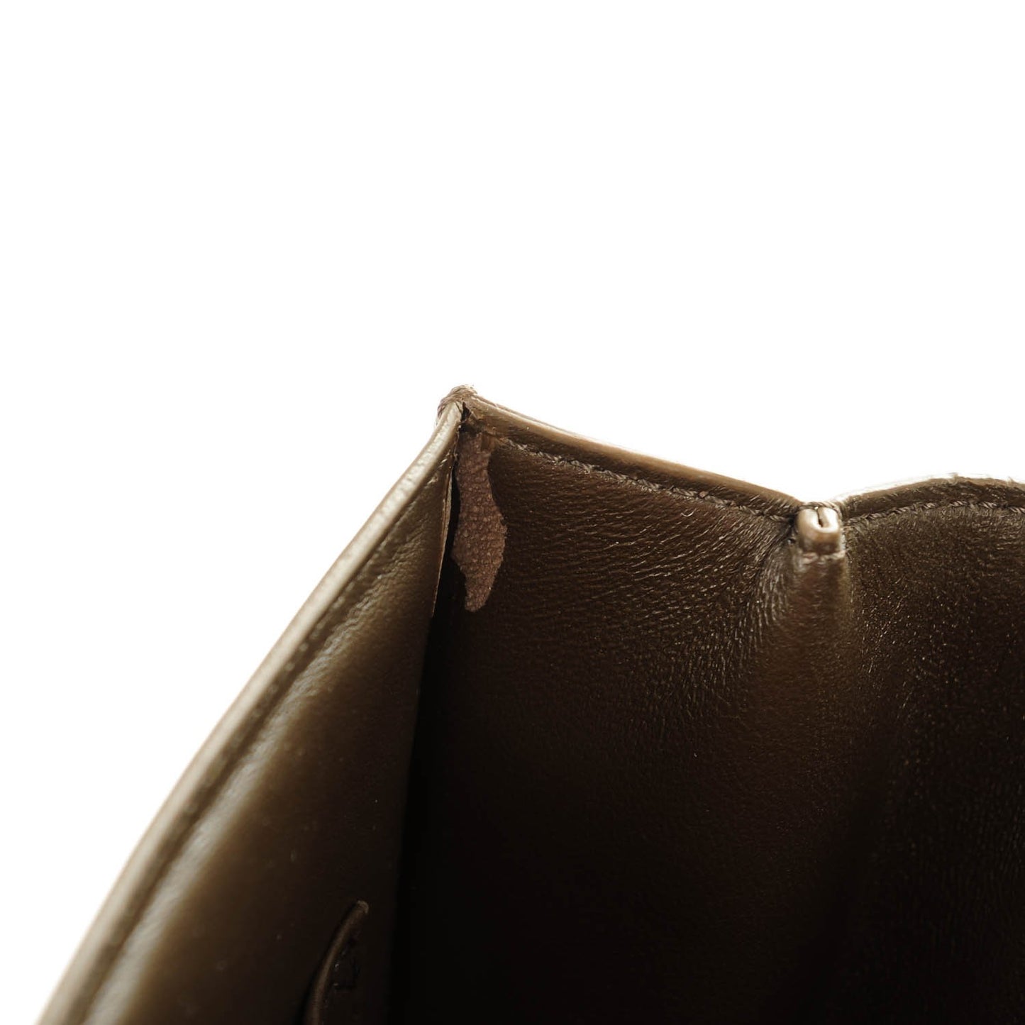 Liege Calfskin Medium Classic Box Flap Bag Souris