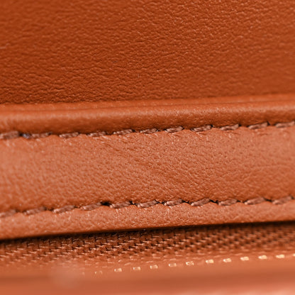 Celine Calfskin Triomphe Canvas Teen Triomphe Bag Tan 14 of 17