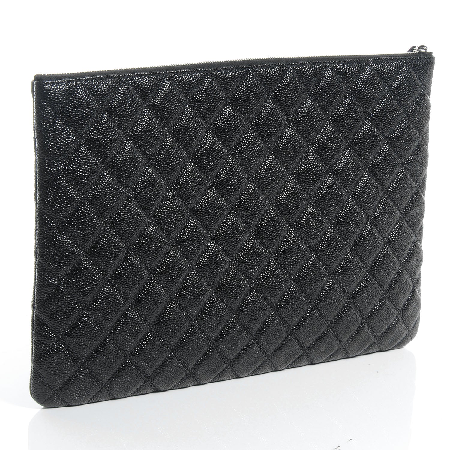 Chanel Caviar Quilted Documents Holder Portfolio Black 3 of 7