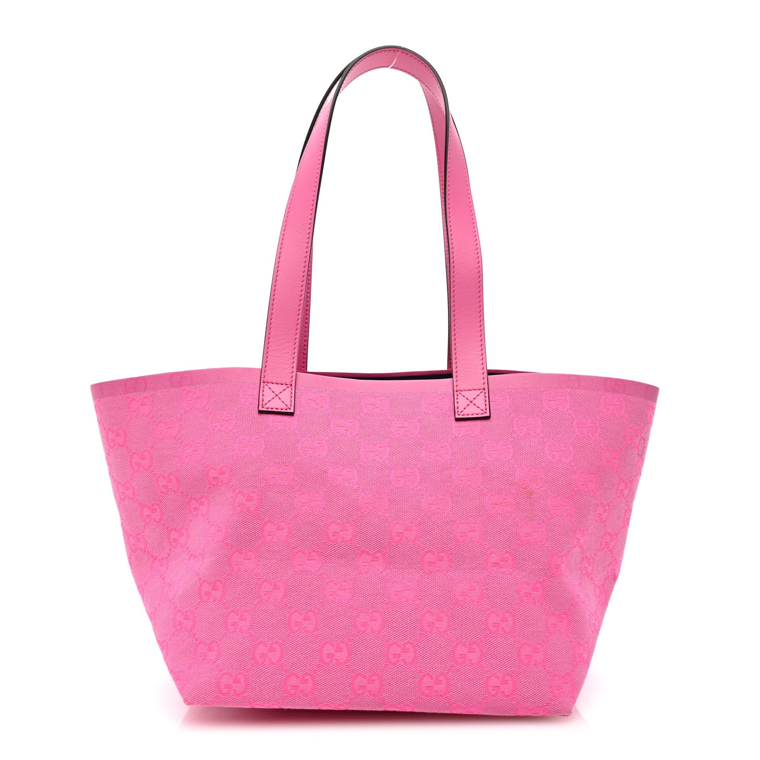 Gucci Supreme Canvas Totissima Small Tote Yellow Pink 1 of 14