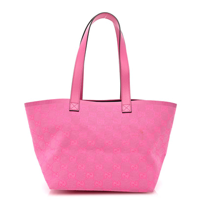 Gucci Supreme Canvas Totissima Small Tote Yellow Pink 1 of 14
