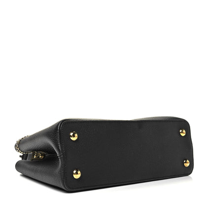 Louis Vuitton Taurillon Fleur De Lys Capucines PM Black 4 of 8