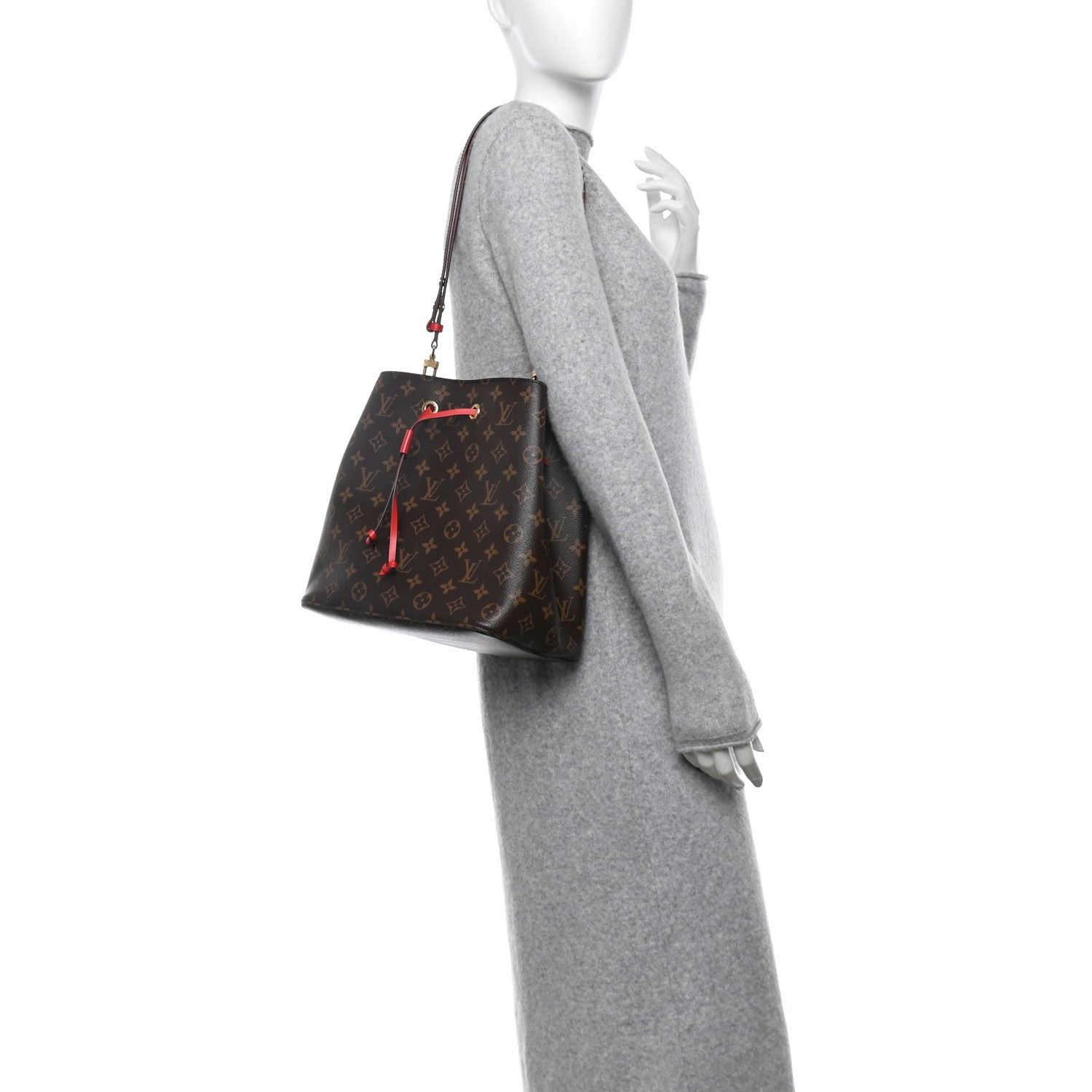 Louis Vuitton Monogram Neonoe MM Coquelicot 2 of 10