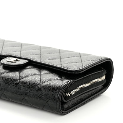 Chanel Caviar Quilted Phone Holder Wallet on Removable Chain Black 11 of 12