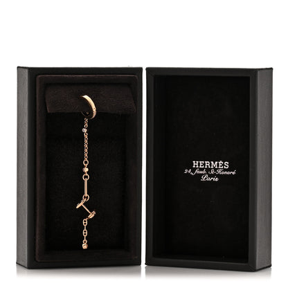 Hermes 18K Rose Gold Chaine D'Ancre Chaos Left Single Climber Earring 5 of 5