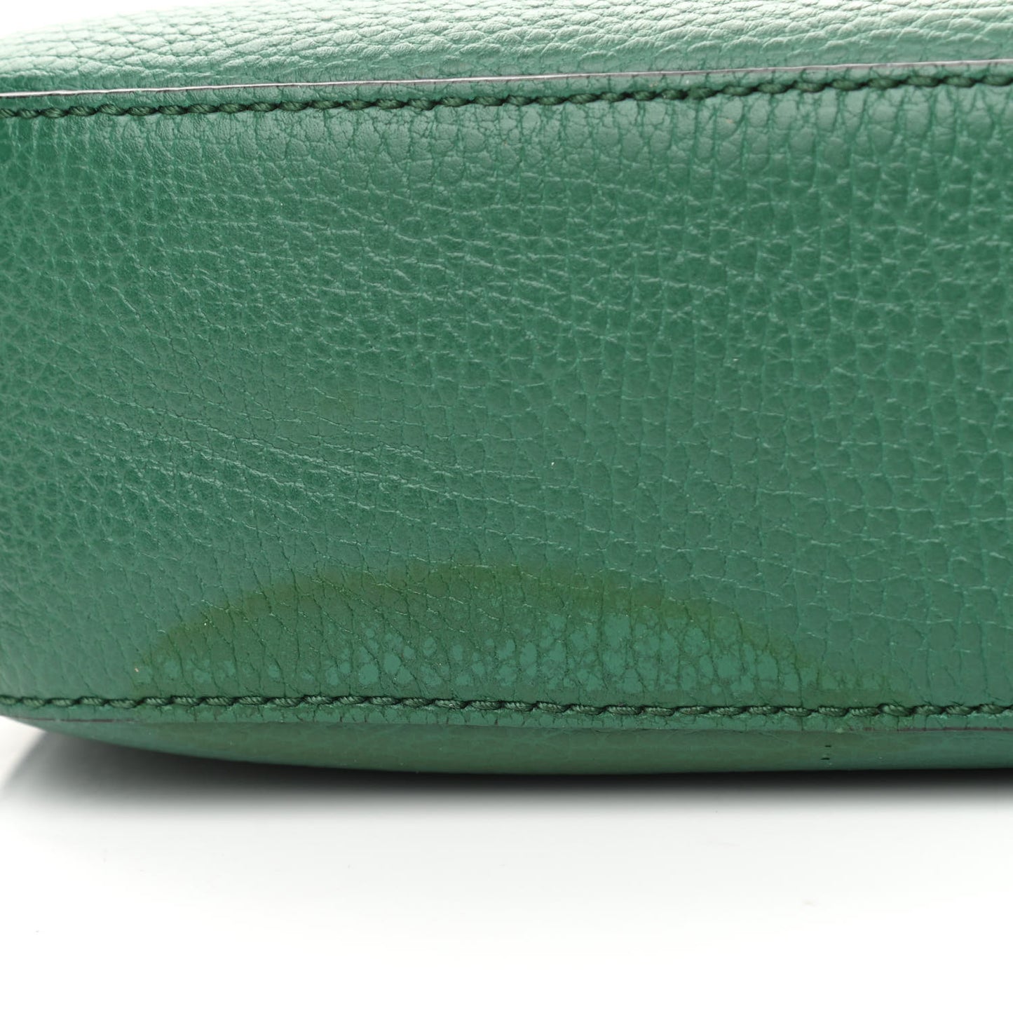 Pebbled Calfskin Small Soho Disco Bag Emerald Green