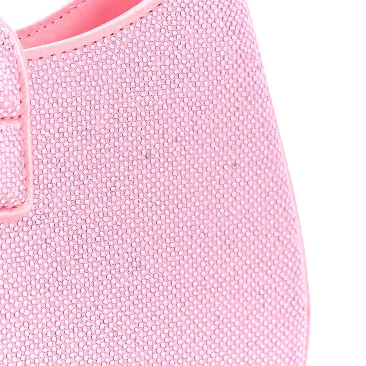 Mesh Crystal Rhinestone Small Legacy Hobo Prism Pink