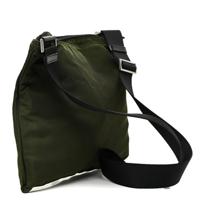 Prada Nylon Vela Flat Messenger Bag Mimetico 3 of 12