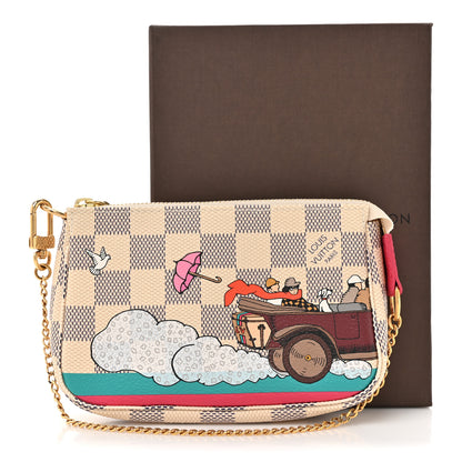Louis Vuitton Damier Azur 2015 Christmas Animation Mini Pochette Accessories 12 of 12
