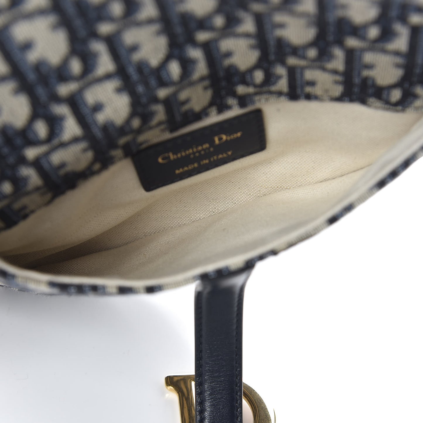 Oblique Saddle Belt Bag Blue