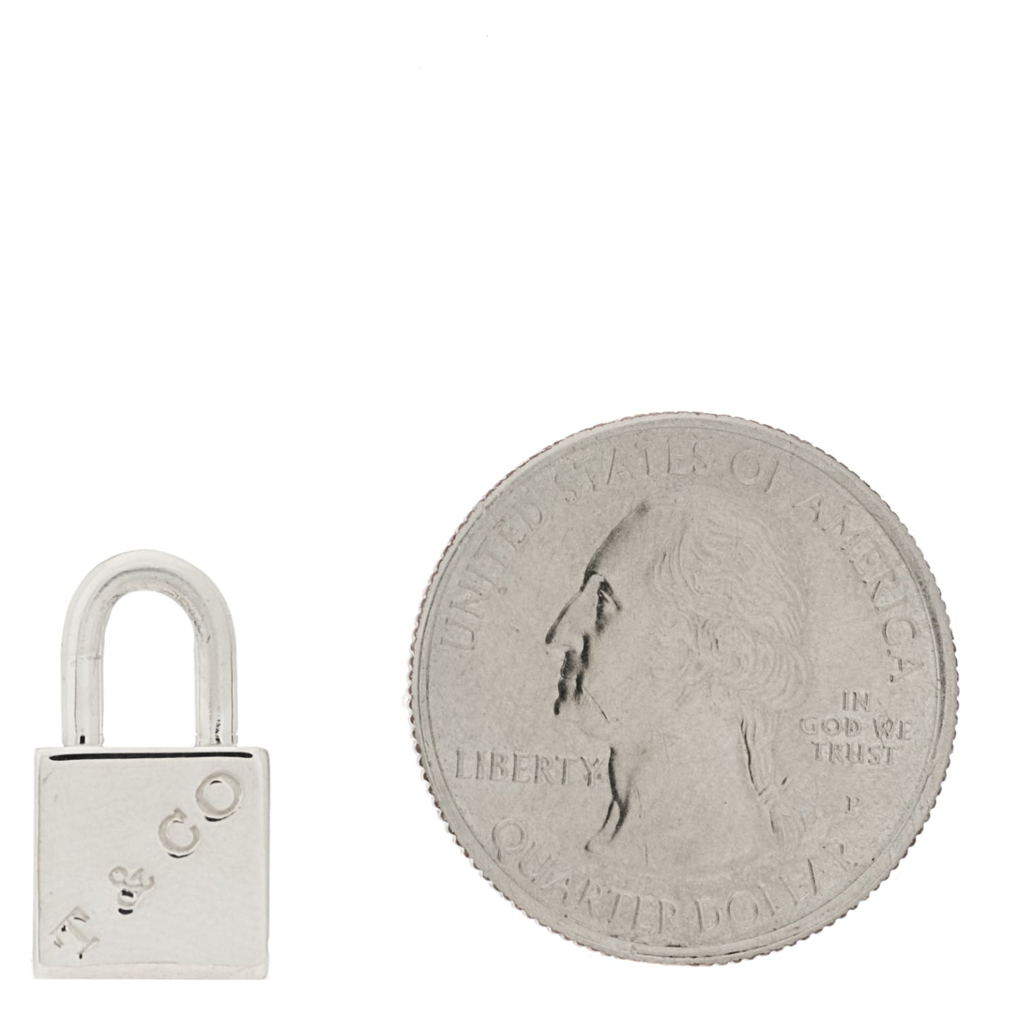 Sterling Silver 1837 Cube Lock Charm