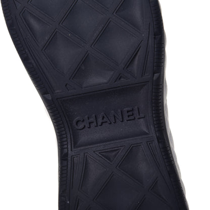 Chanel Velvet Calfskin Mixed Fibers CC Sneakers 40 Black 6 of 9