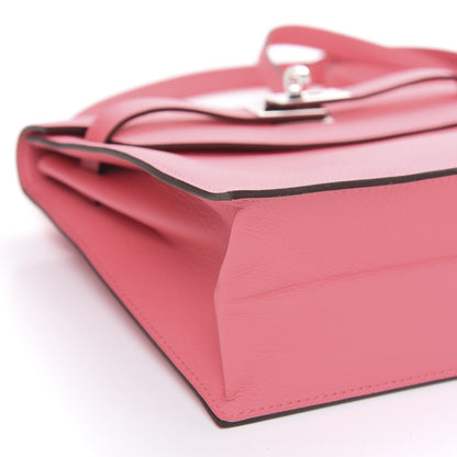 Hermes Evercolor Kelly Danse II Belt Bag Rose Azalee 8 of 10