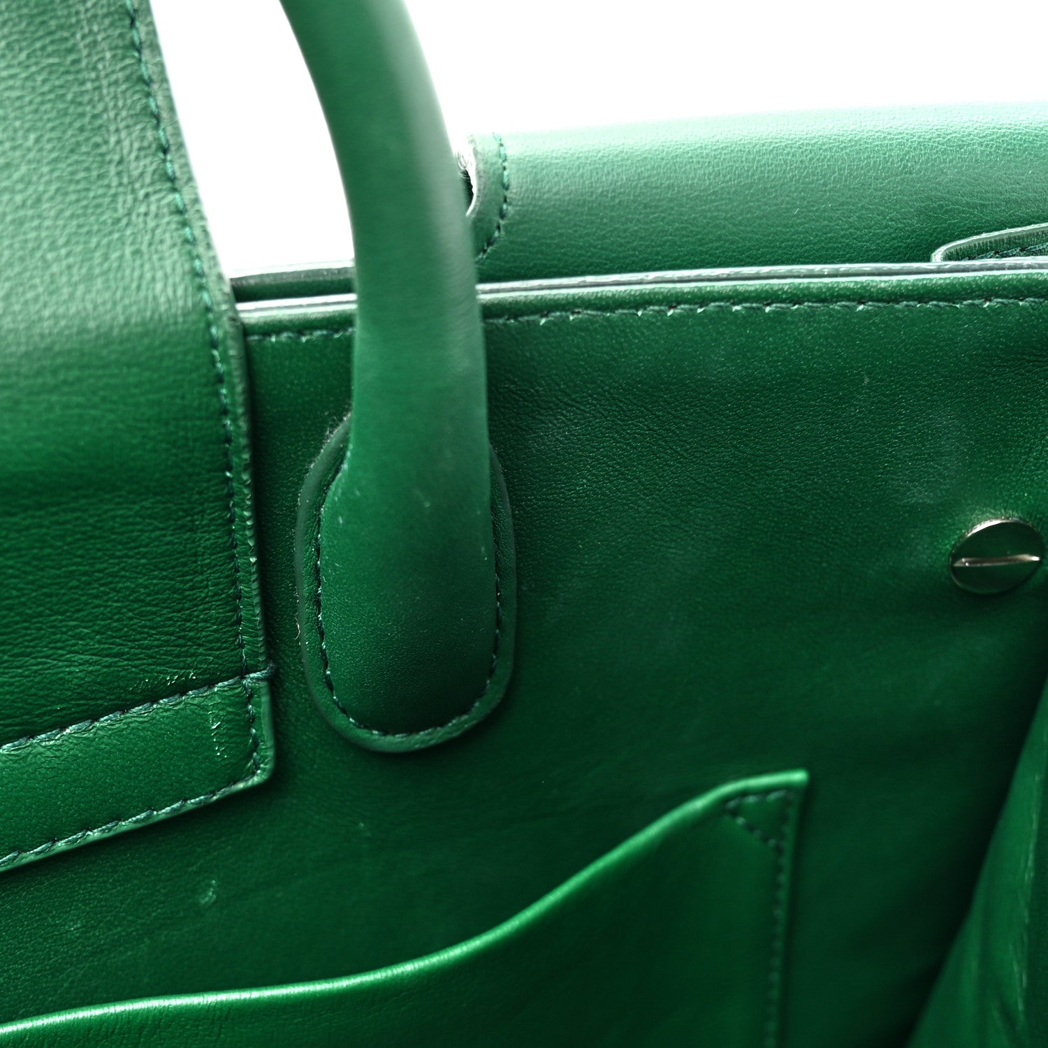 Christian Dior Grained Calfskin Diorever Flap Green 12 of 17