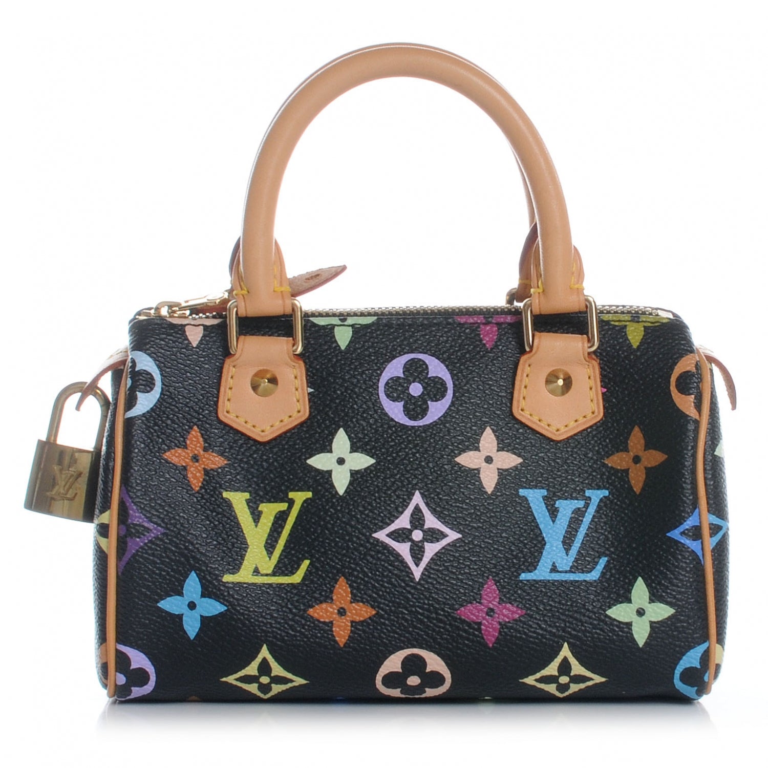 Louis Vuitton Monogram Multicolor Mini Sac HL Speedy Black 1 of 6