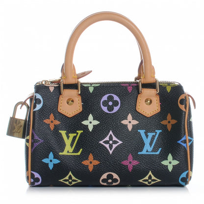 Louis Vuitton Monogram Multicolor Mini Sac HL Speedy Black 1 of 6