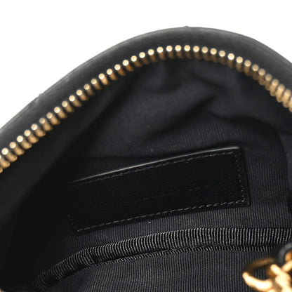 Saint Laurent Calfskin Matelasse Monogram Key Pouch Black 5 of 8