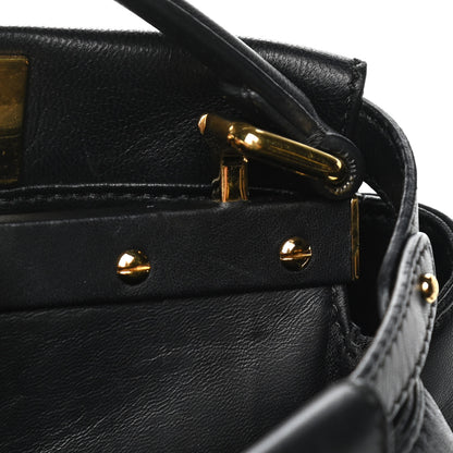 Fendi Nappa Mini Peekaboo Iconic Satchel Black 17 of 18