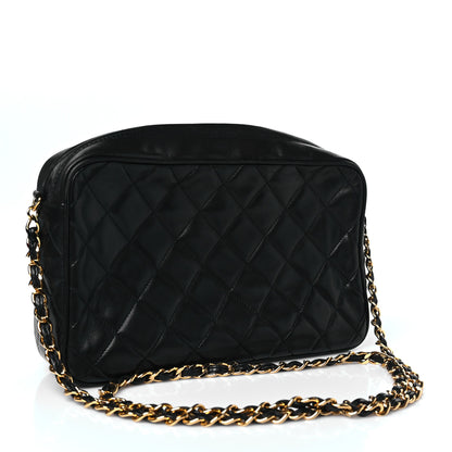 Chanel Lambskin Quilted Tassel Camera Case Black 2 of 10