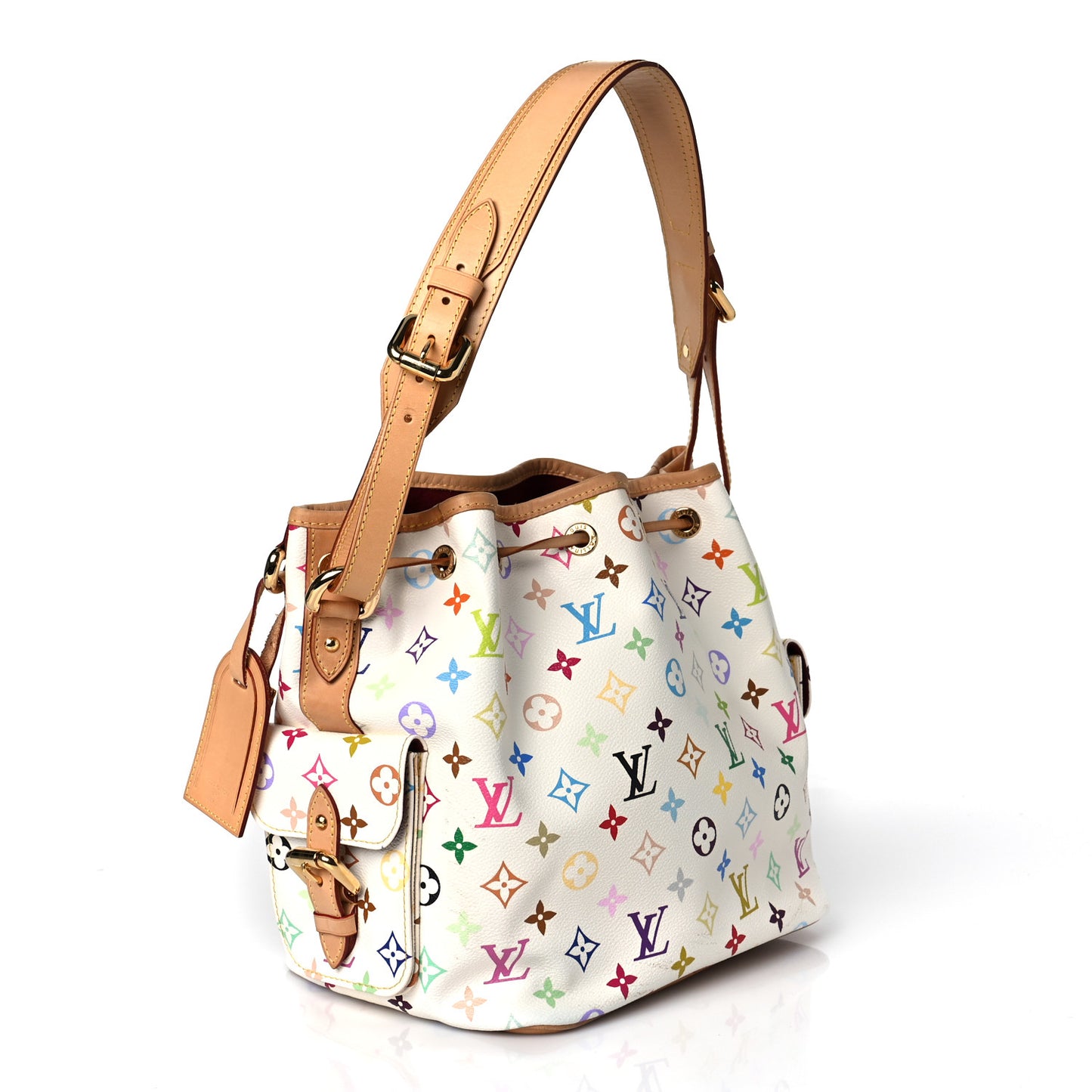 Monogram Multicolor Petit Noe White