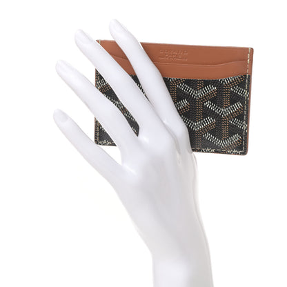Goyard Goyardine Saint Sulpice Card Holder Black Gold 2 of 7