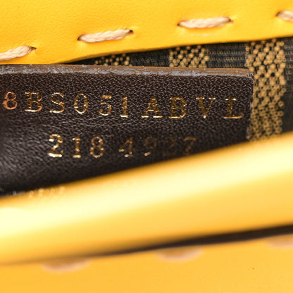 Fendi Vitello King Plexiglass Logo Embossed Mini Fendi Sunshine Shopper Tote Mimosa 7 of 12