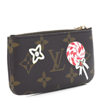 Louis Vuitton Monogram 2024 Christmas Animation Candy Factory Key Pouch Candy Red 3 of 7