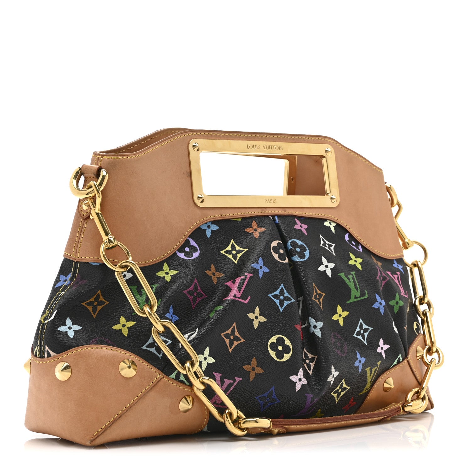 Louis Vuitton Monogram Multicolor Judy MM Black 3 of 11