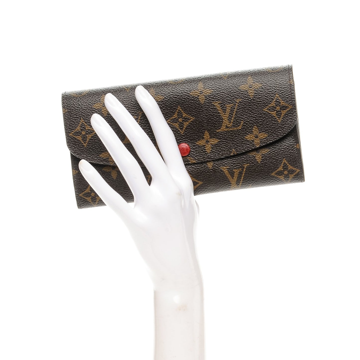 Monogram Emilie Wallet Red