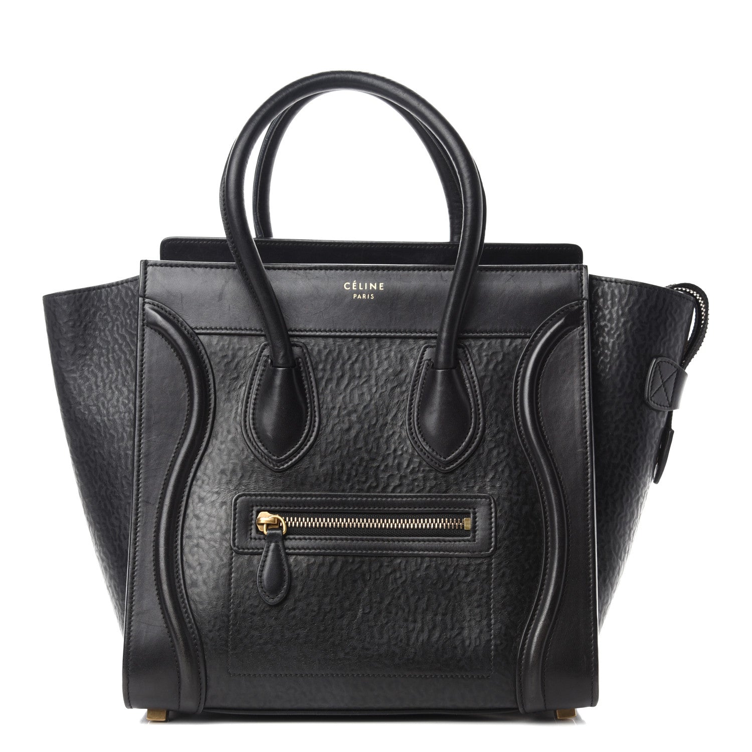 Celine Astrakhan Micro Luggage Black 1 of 10