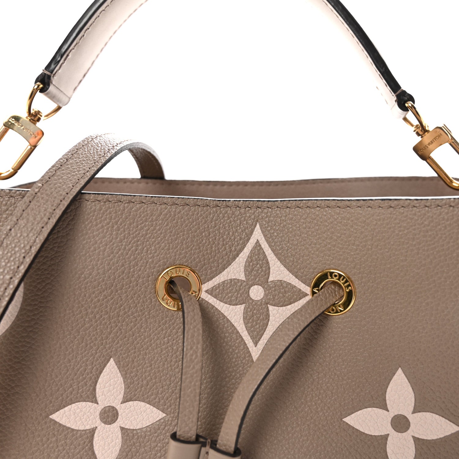 Louis Vuitton Empreinte Monogram Giant Neonoe MM Tourterelle Creme 8 of 11