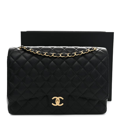 Chanel Caviar Quilted Maxi Double Flap Black 11 of 11