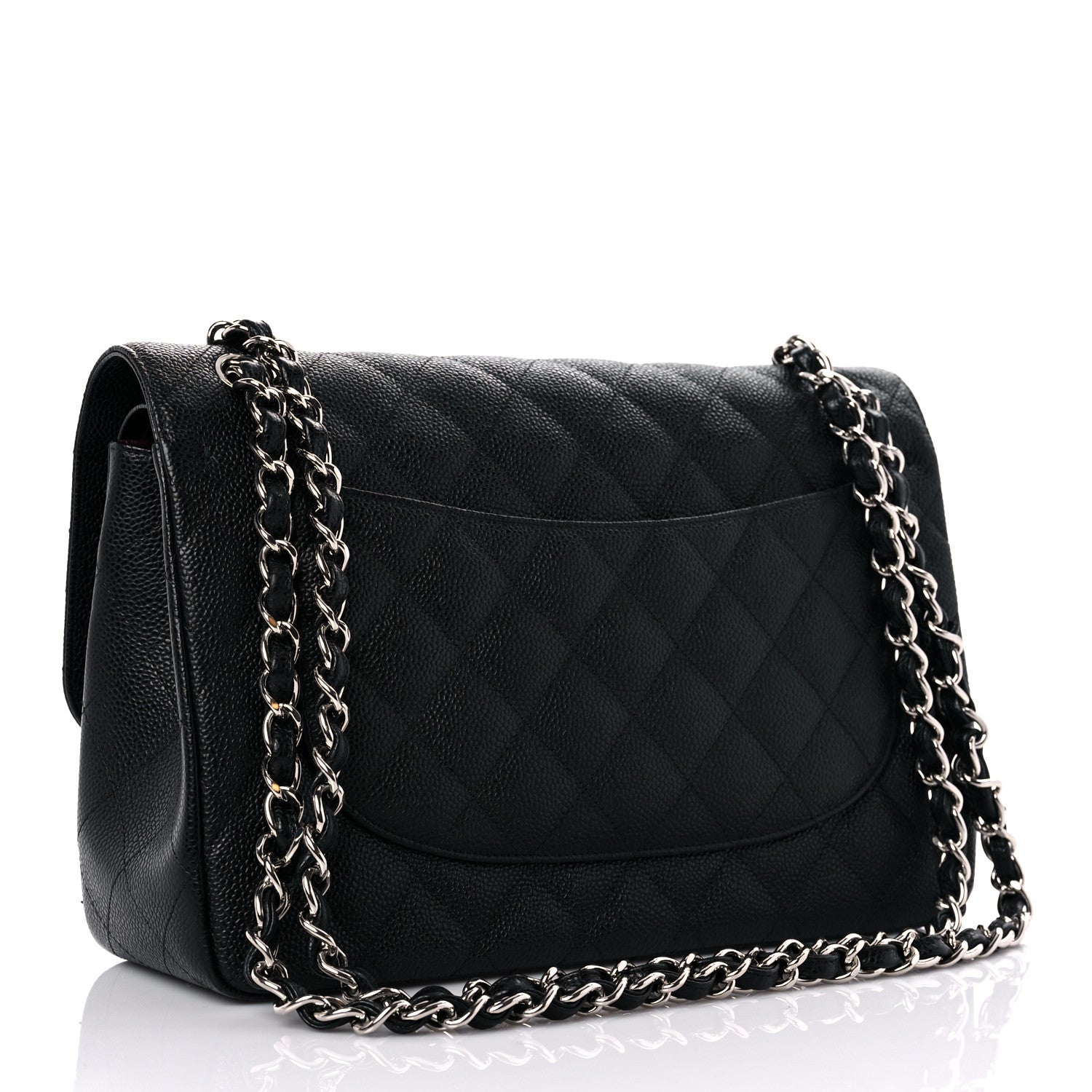 Chanel Caviar Quilted Jumbo Double Flap Black 3 of 13