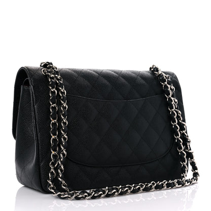 Chanel Caviar Quilted Jumbo Double Flap Black 3 of 13